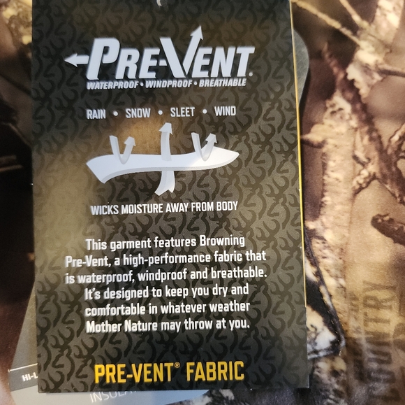 BROWNING Hells Canyon PRIMALOFT Insulated Hunting Mossy Oak Bibs WMS Size L NWT. - Picture 16 of 16